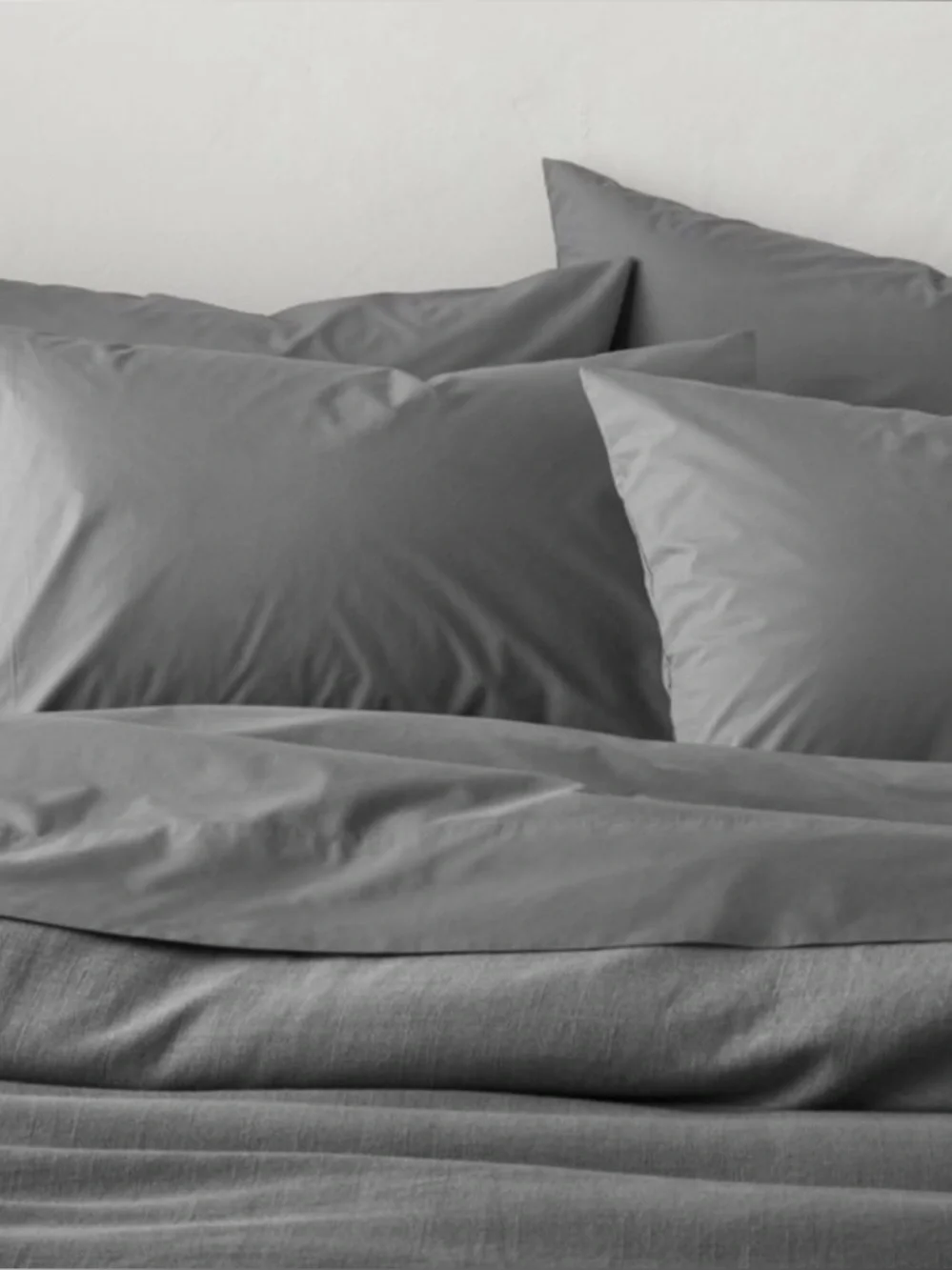Casaluna Supima Sateen Sheet Set - Light Gray